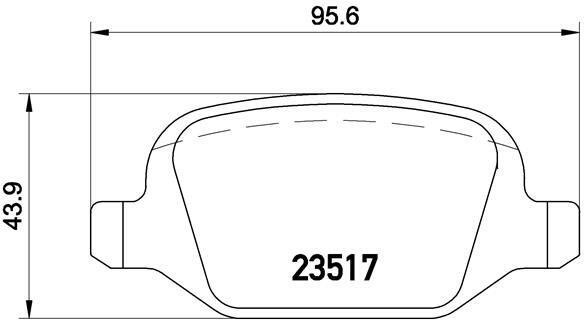 Klocki hamulcowe - komplet P 23 065 BREMBO
