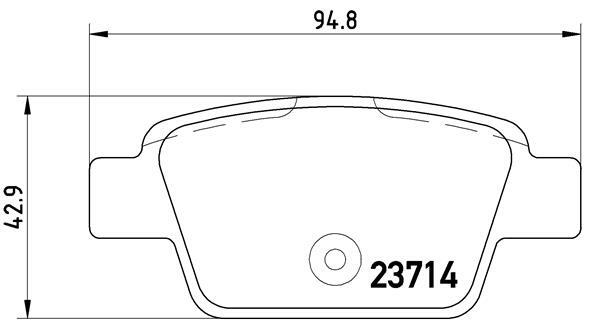 Klocki hamulcowe - komplet P 23 080 BREMBO