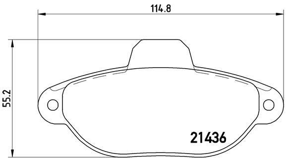 Klocki hamulcowe - komplet P 23 096 BREMBO