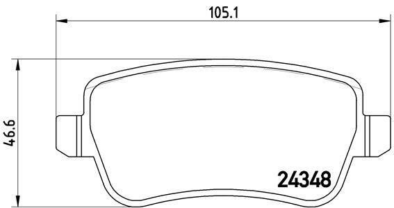 Klocki hamulcowe - komplet P 23 102 BREMBO