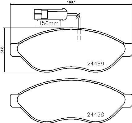 Klocki hamulcowe - komplet P 23 143 BREMBO