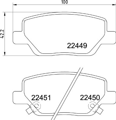 Klocki hamulcowe - komplet P 23 179 BREMBO