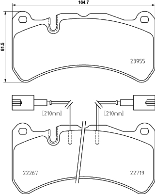 Klocki hamulcowe - komplet P 23 186 BREMBO