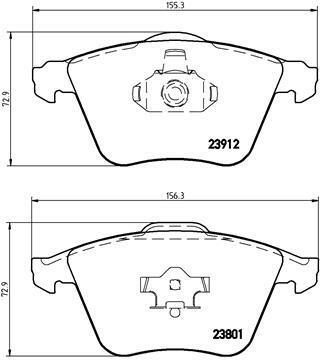 Klocki hamulcowe - komplet P 24 057 BREMBO