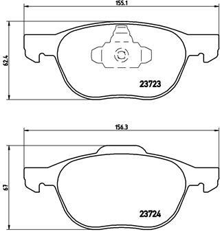 Klocki hamulcowe - komplet P 24 061 BREMBO