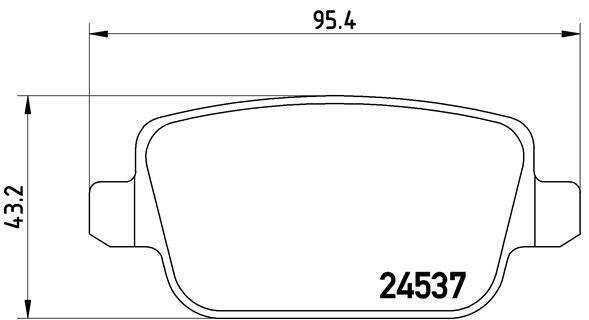Klocki hamulcowe - komplet P 24 075 BREMBO