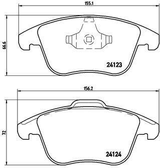 Klocki hamulcowe - komplet P 24 076 BREMBO