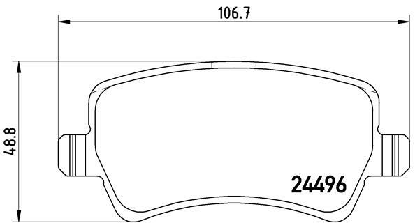 Klocki hamulcowe - komplet P 24 078 BREMBO