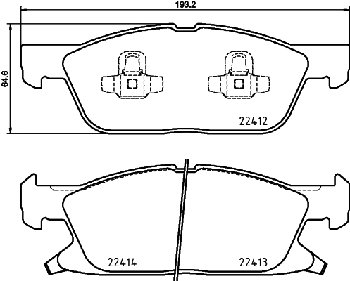 Klocki hamulcowe - komplet P 24 188 BREMBO