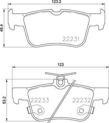 Klocki hamulcowe - komplet P 24 201 BREMBO