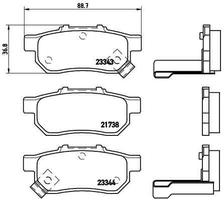 Klocki hamulcowe - komplet P 28 025 BREMBO