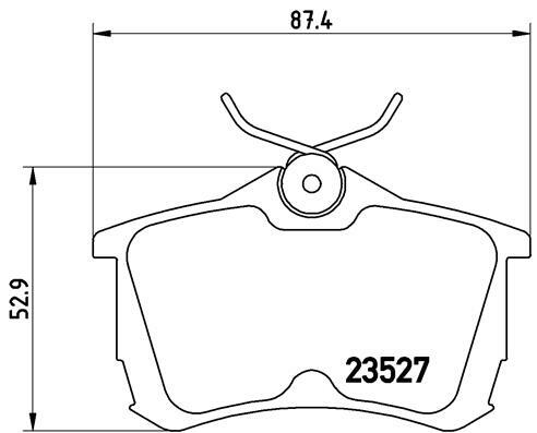 Klocki hamulcowe - komplet P 28 030 BREMBO