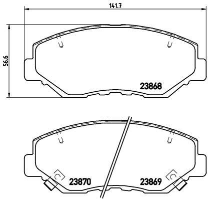 Klocki hamulcowe - komplet P 28 035 BREMBO