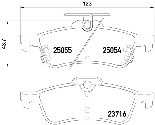 Klocki hamulcowe - komplet P 28 070 BREMBO