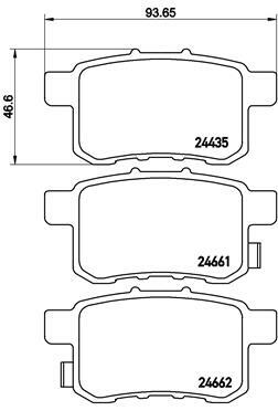 Klocki hamulcowe - komplet P 28 072 BREMBO