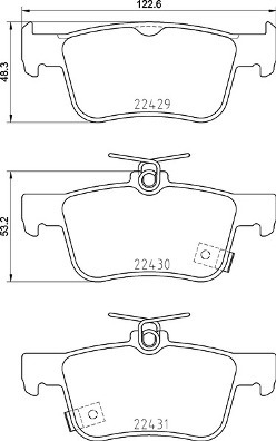 Klocki hamulcowe - komplet P 28 089 BREMBO