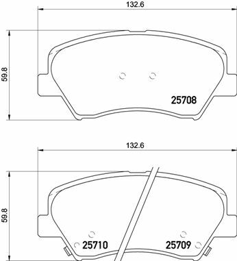 Klocki hamulcowe - komplet, BREMBO XTRA LINE P 30 073X BREMBO