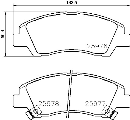 Klocki hamulcowe - komplet P 30 076 BREMBO