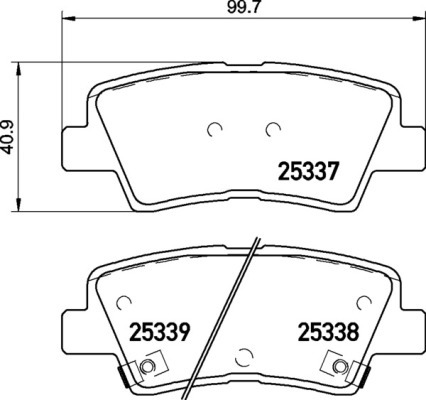 Klocki hamulcowe - komplet P 30 094 BREMBO