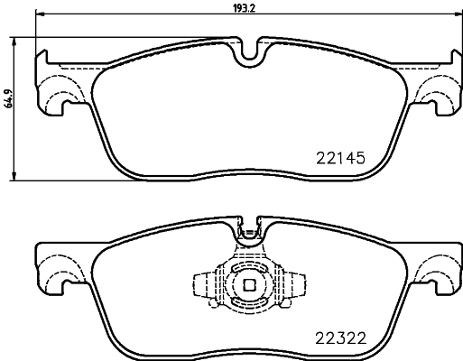 Klocki hamulcowe - komplet P 36 035 BREMBO