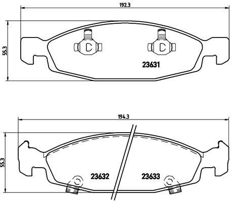 Klocki hamulcowe - komplet P 37 005 BREMBO
