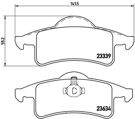 Klocki hamulcowe - komplet P 37 006 BREMBO