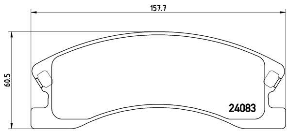 Klocki hamulcowe - komplet P 37 008 BREMBO