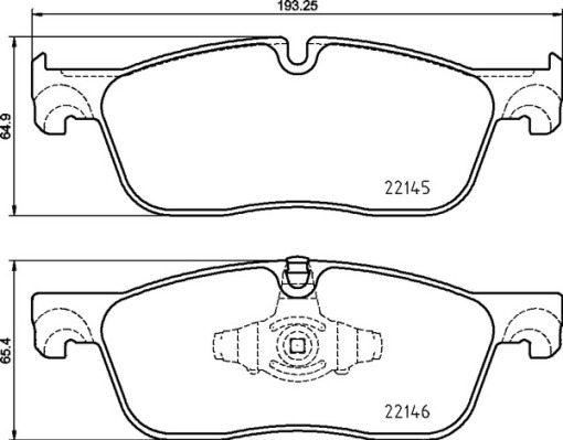 Klocki hamulcowe - komplet P 44 026 BREMBO