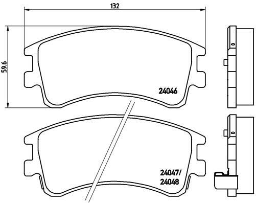 Klocki hamulcowe - komplet P 49 032 BREMBO