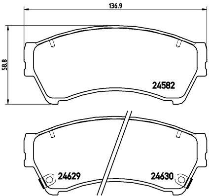Klocki hamulcowe - komplet P 49 039 BREMBO