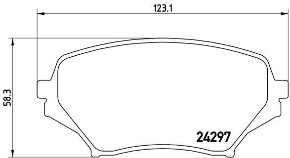 Klocki hamulcowe - komplet P 49 043 BREMBO