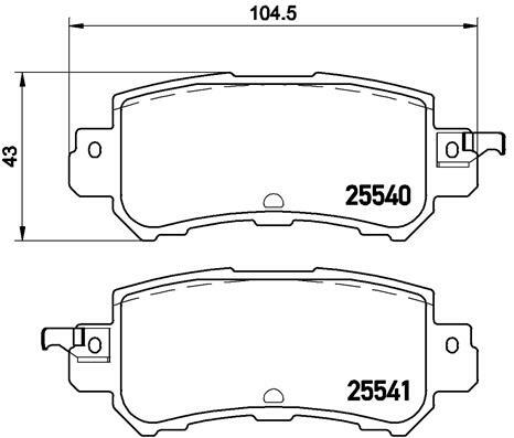Klocki hamulcowe - komplet P 49 047 BREMBO