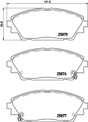 Klocki hamulcowe - komplet P 49 050 BREMBO