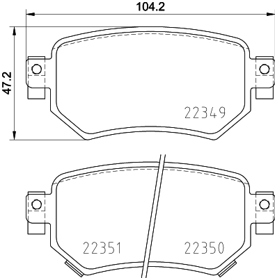 Klocki hamulcowe - komplet P 49 059 BREMBO