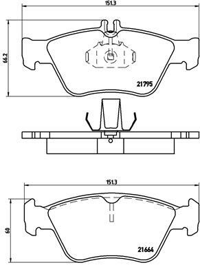 Klocki hamulcowe - komplet P 50 023 BREMBO