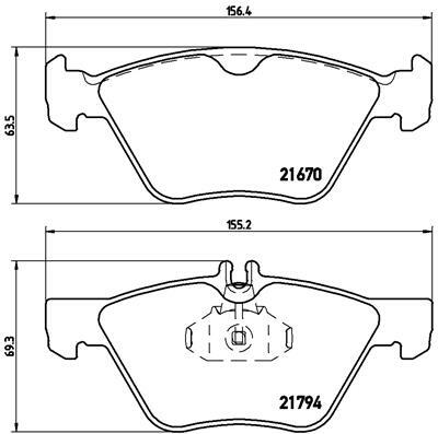 Klocki hamulcowe - komplet P 50 026 BREMBO
