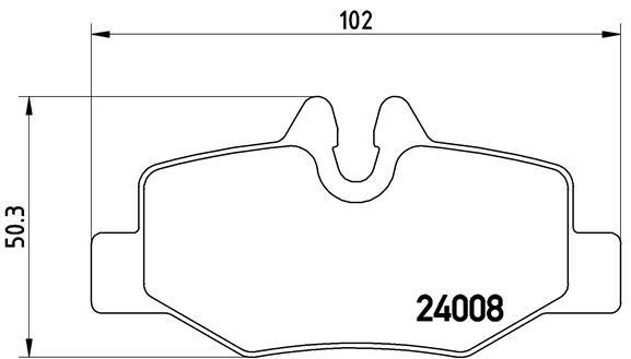 Klocki hamulcowe - komplet P 50 051 BREMBO