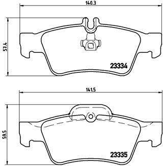 Klocki hamulcowe - komplet P 50 052 BREMBO