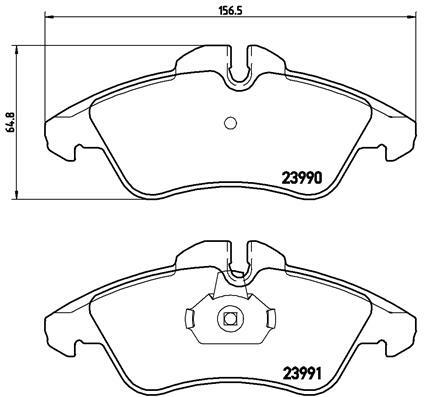 Klocki hamulcowe - komplet P 50 080 BREMBO