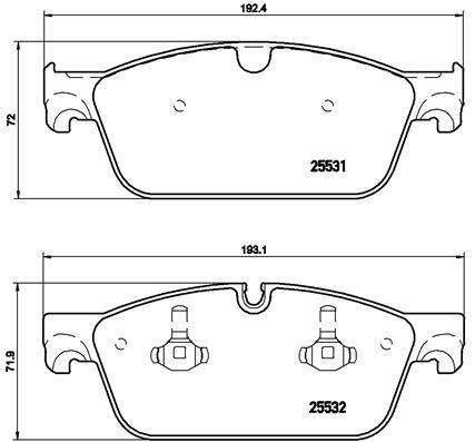 Klocki hamulcowe - komplet, BREMBO XTRA LINE P 50 102X BREMBO
