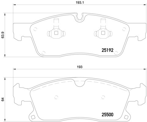 Klocki hamulcowe - komplet P 50 109 BREMBO