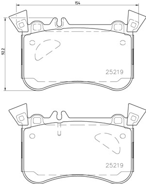Klocki hamulcowe - komplet, DIRECTIONAL BRAKE PADS P 50 121 BREMBO