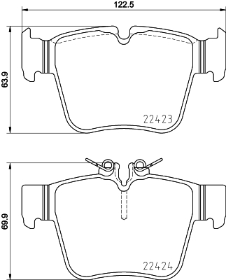 Klocki hamulcowe - komplet P 50 133 BREMBO