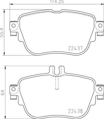 Klocki hamulcowe - komplet P 50 136 BREMBO