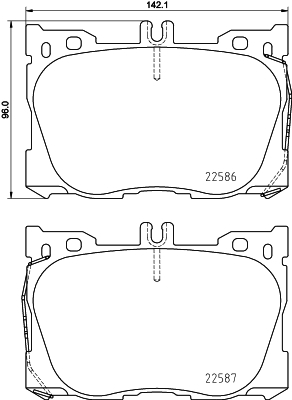 Klocki hamulcowe - komplet P 50 139 BREMBO