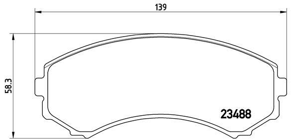 Klocki hamulcowe - komplet P 54 029 BREMBO