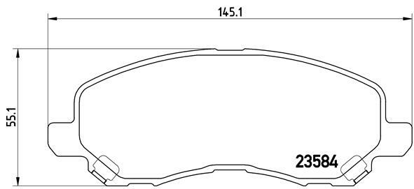 Klocki hamulcowe - komplet P 54 030 BREMBO