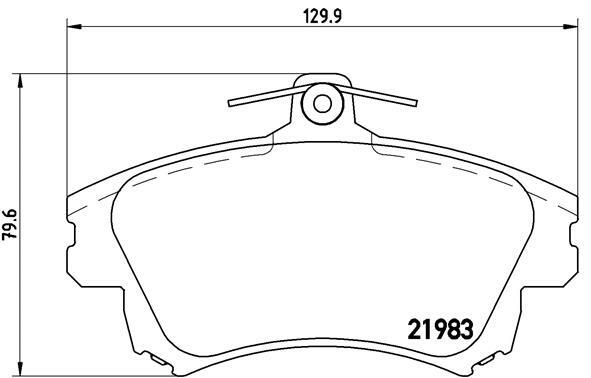 Klocki hamulcowe - komplet P 54 036 BREMBO