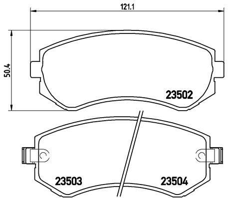 Klocki hamulcowe - komplet P 56 039 BREMBO