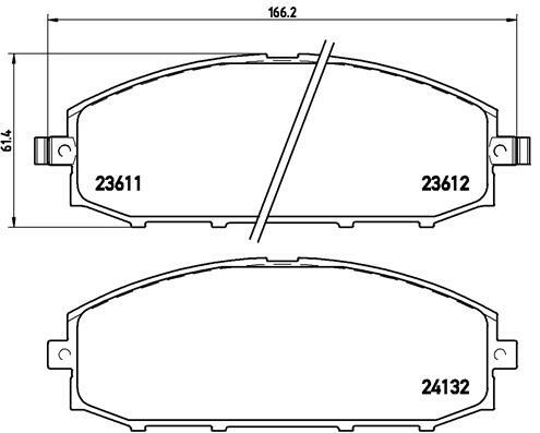 Klocki hamulcowe - komplet P 56 041 BREMBO
